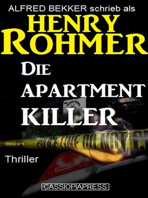 cover image of Henry Rohmer Thriller--Die Apartment-Killer